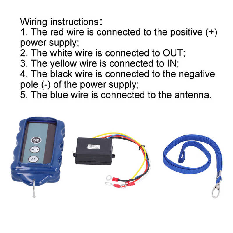 Wireless Winch Remote Control Kit Electric Switch Universal for Jeeps ATVs SUV Truck 12V 434MHz