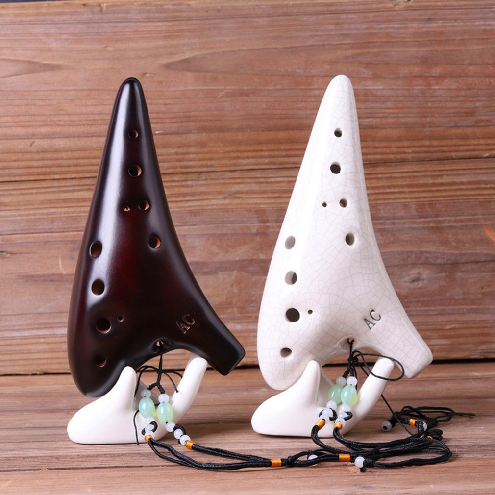 Twaalf gaten ocarina etnische muziekinstrumenten schilderachtige gebied verkoop beroep voor het maken van beginners lesgeven zuiver helder geluid