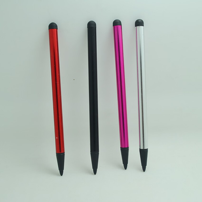Capacitive Stylus Pen, Silicone &amp; Hard Plastic Tip 2 in 1 Touch Screens Stylus Pen for Mobile Phones, Handwriting Pads, Tablets