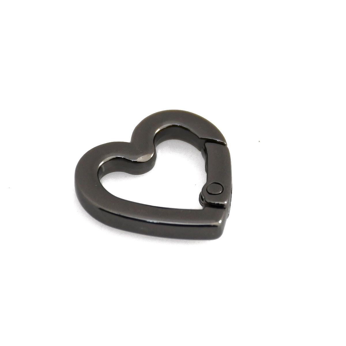 1pcs Metal Heart Shape Ring Openable Keyring Leather Craft Bag Belt Strap Buckle Trigger Snap Clasp Clip Connector Accessory: 3# / Antique Copper