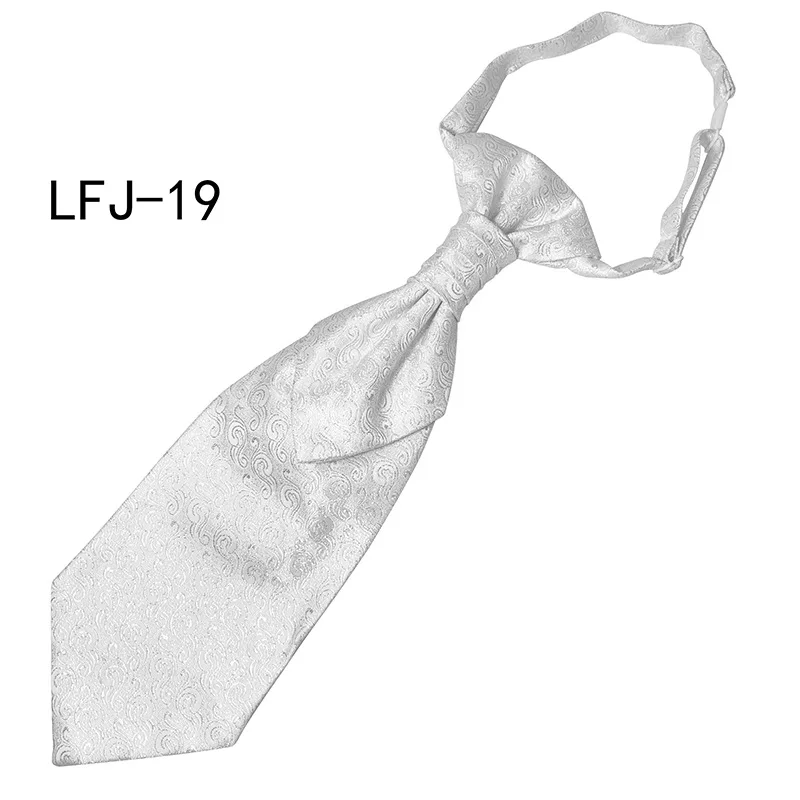 35*12Cm Vest Hals Stropdas Cravat Man Jurk Pak Smoking Dubbele Hong Kong Knoop Stropdas Stropdas Askluit Gentleman Stropdassen Feest Voorgebonden