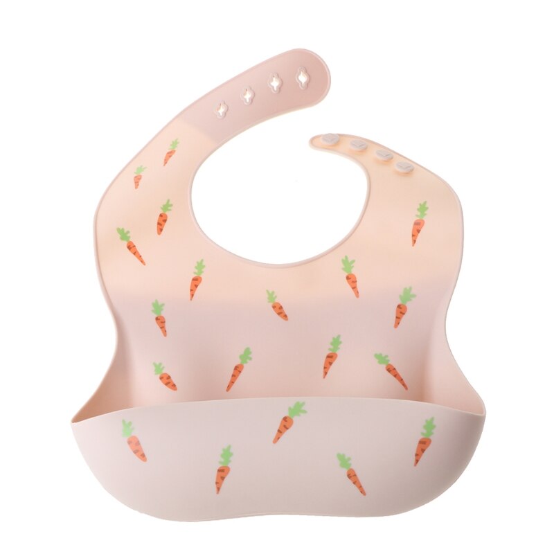 Silicone Bibs Baby Feeding Saliva Towel Waterproof Infant Bibs Aprons Adjustable