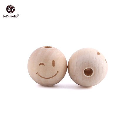 Anneau de dentition let's Make 10 pièces | Perles en bois d'érable, étoile en cœur de alimentaire, anneau de dentition en bois, de dentition, produit pour bébé: Blink