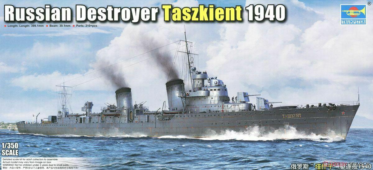 Trumpeter 05356 1/350 Sovjet Navy Destroyer Tashkent 1940 Plastic Model