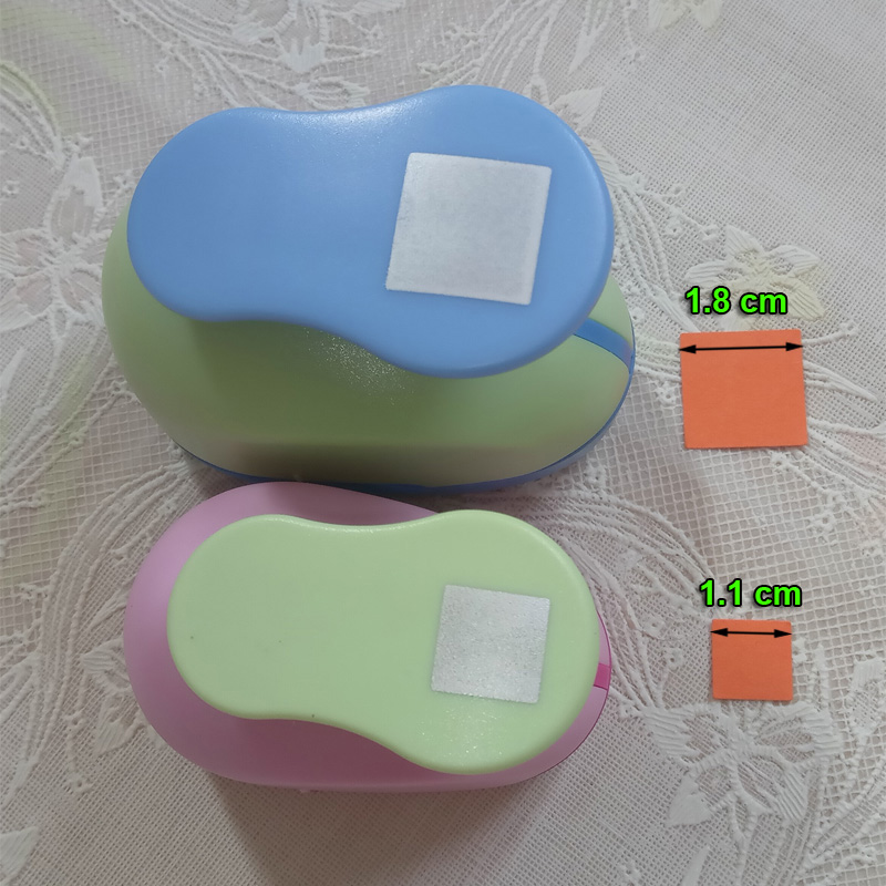 18mm-53mm Square Shaped craft punch Scrapbooking School DIY Paper Cutter EVA foam Geometry Hole Punches: 11mm18mm
