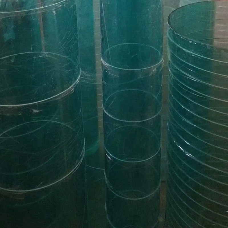 6X8 Inch Acryl Drum Shell 6 Inch Diameter 8 Inch Diepte 6Mm Dikte Ongeboorde (Geen Gaten) met 45 Graden Lager Rand Wit