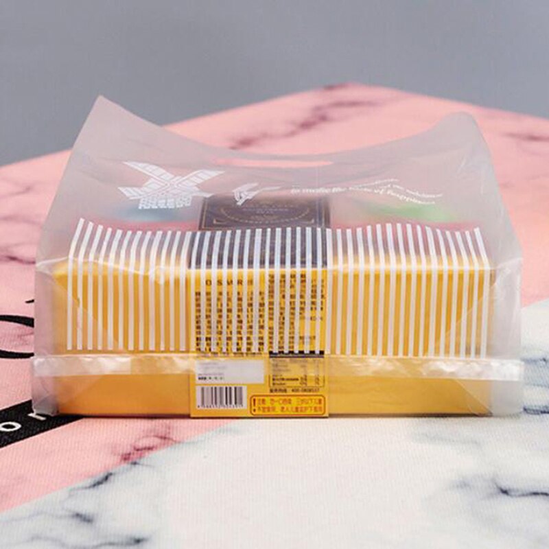 Baking Plastic Bag 50pcs/pack Plastic Packaging Bags Cake Toast Bread Bags Snowflake Egg Yolk Crispy Cookie Bag: style 1