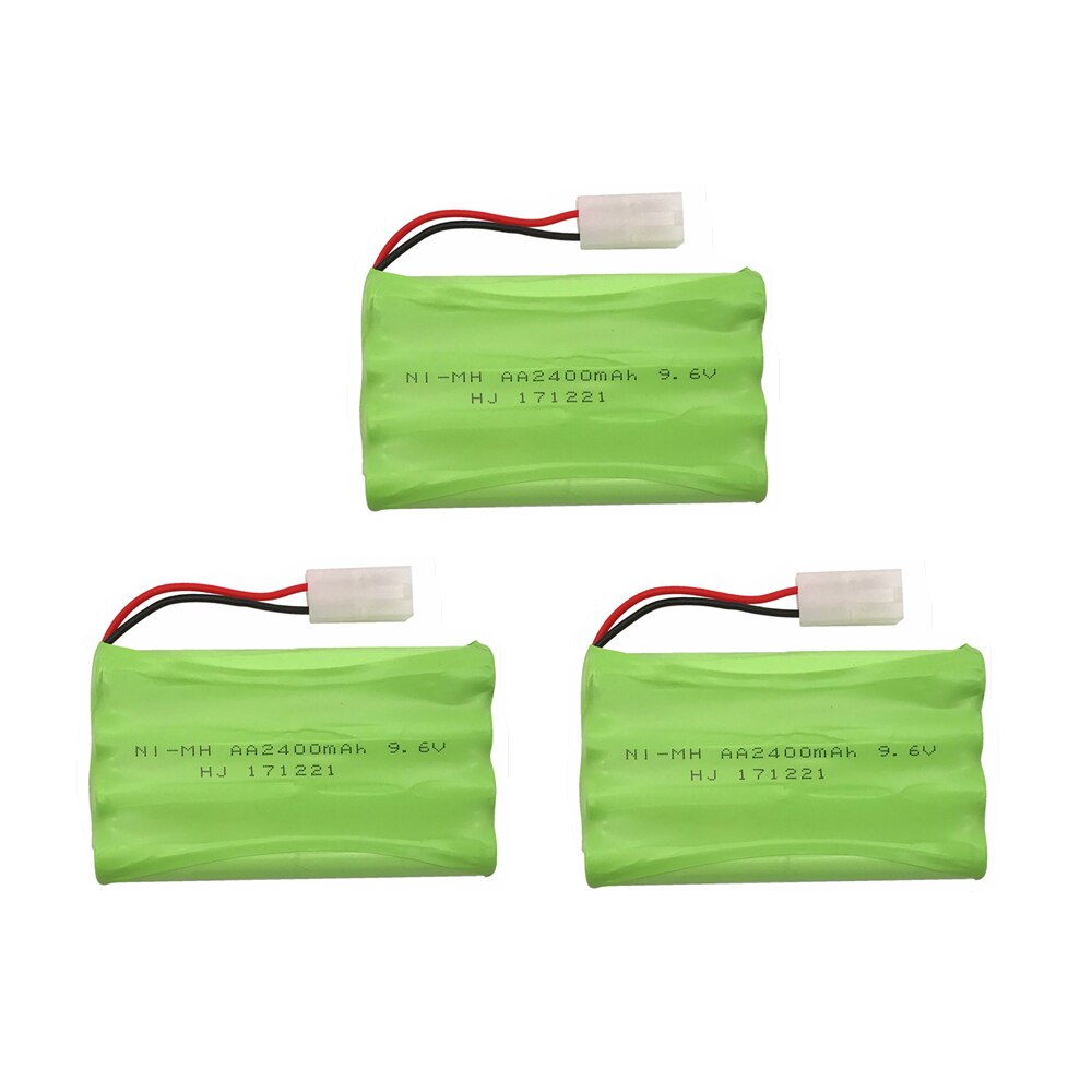 9.6V 2400mAh Remote Control toy security facilities AA battery Ni-MH battery group With Charger Sets Ket-2p /Tamiya Connectors: 3PCS