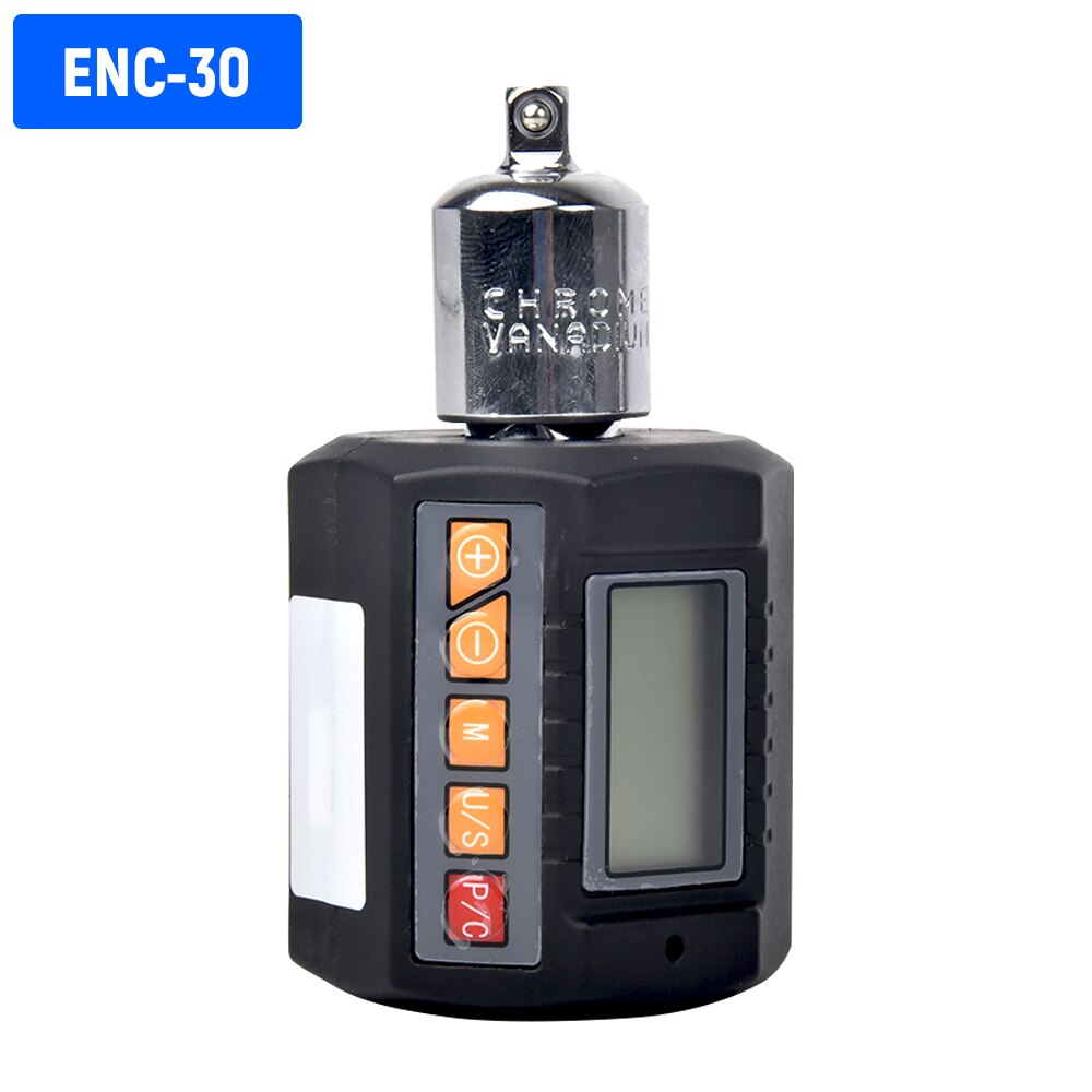 Bärbar elektronisk digital lcd-momentmätare med mätmoment i nm & kg-cm & ft-lb & in-lb momentnyckel: Enc -30