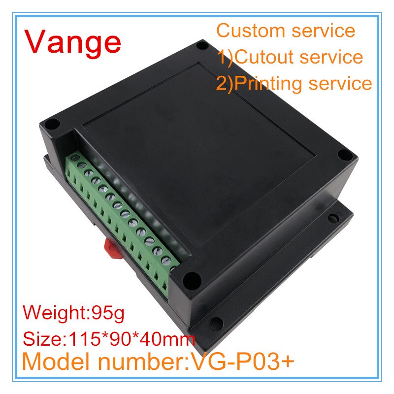 5 Stks/partij Een Chip Microcomputer Junction Dozen 115*90*40Mm Abs Plastic Behuizing Behuizing Diy Klemmenblok voor Elektrische Apparaat