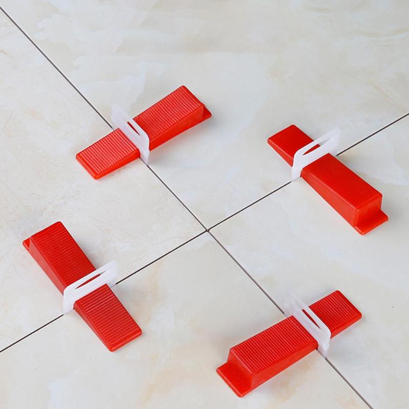 100pcs Tile Leveling Wedges ABS Locator Level Tile Spacers for Flooring Tools Pressure-resistant Reusable Paving Tools