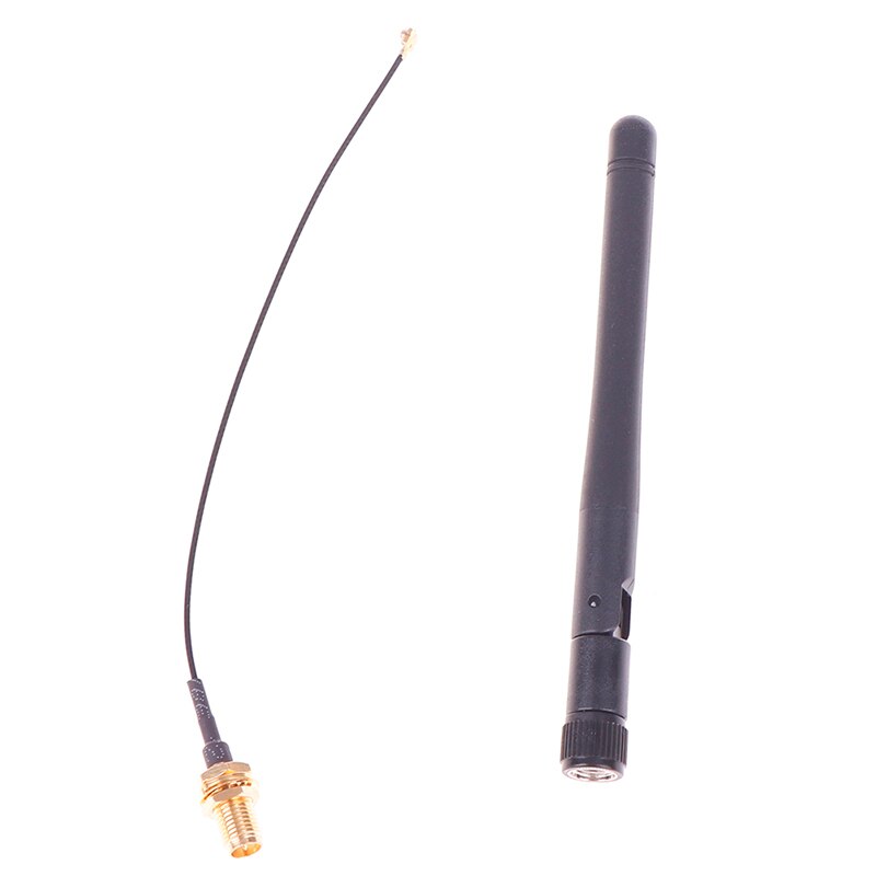 4 pièces/lot 2.4GHz 3dBi WiFi 2.4g antenne RP-SMA mâle routeur sans fil + 17cm PCI U. FL IPX à RP SMA mâle câble queue de cochon
