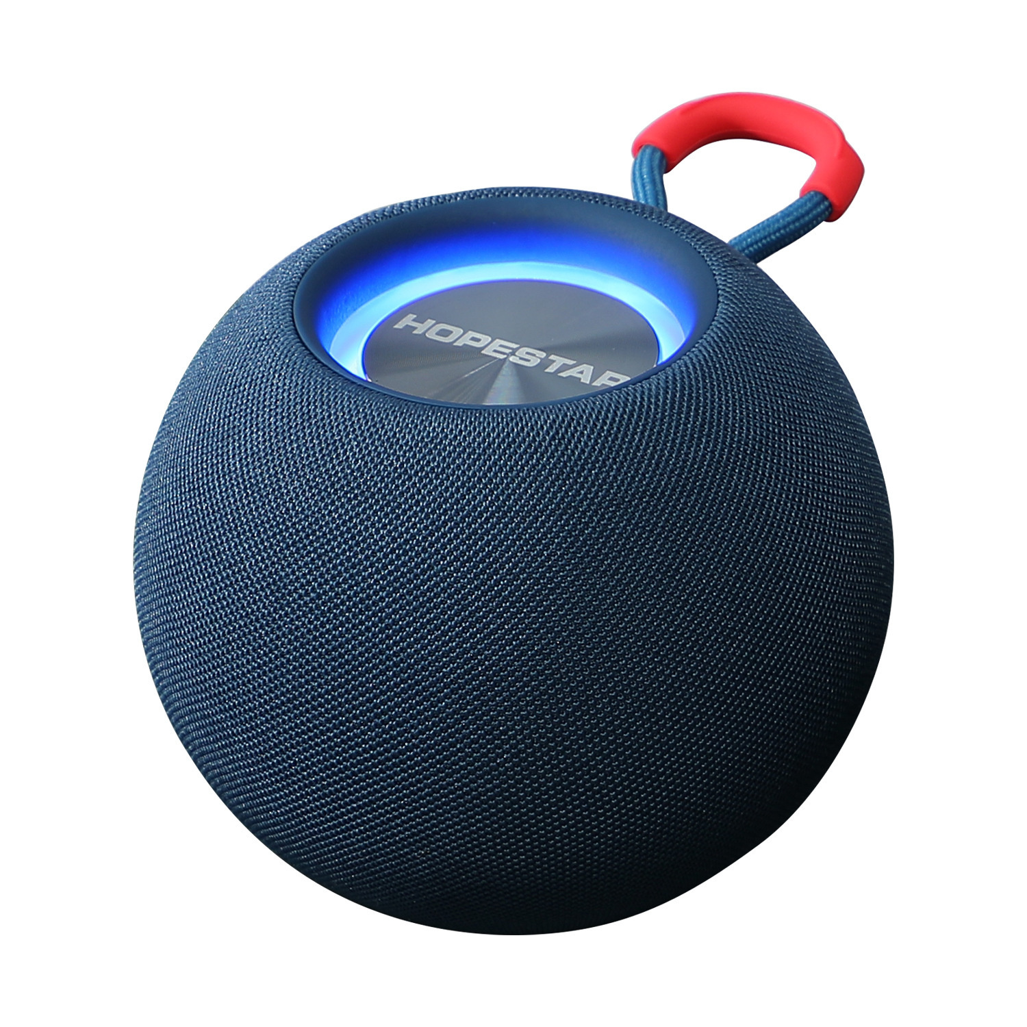 Housestar H52 Bluetooth Speaker Waterdicht, Outdoor Zullen Hand In Hand Om Lift Zware Subwoofer Met Kleur Licht Draadloze Audio: Blue