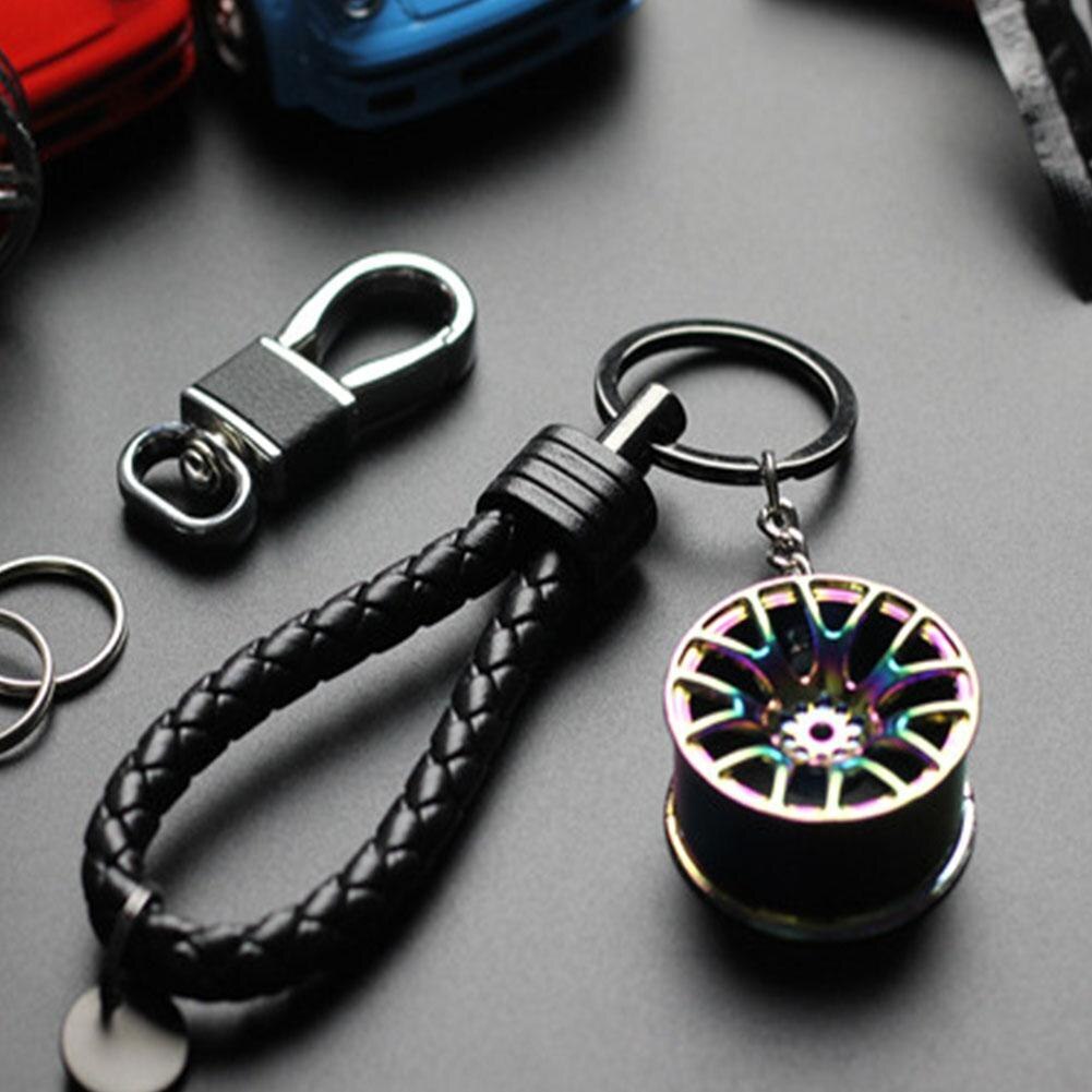 Fit Wheel Rim Keychain Auto Part Car Keyring Accessories Key Ring Car fob Ring Key Interior Key Chain Rings Key C7R3