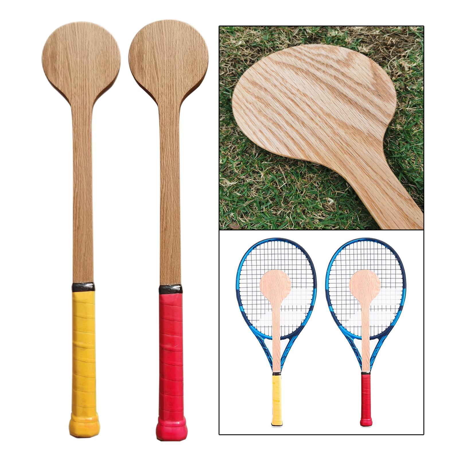 Functionele Houten Tennis Lepel Trainer Praktijk Aid Tiener Tennis Pointer Voor Sweet Spot Nauwkeurige Raken Alle Leeftijden Alle Niveaus Kid