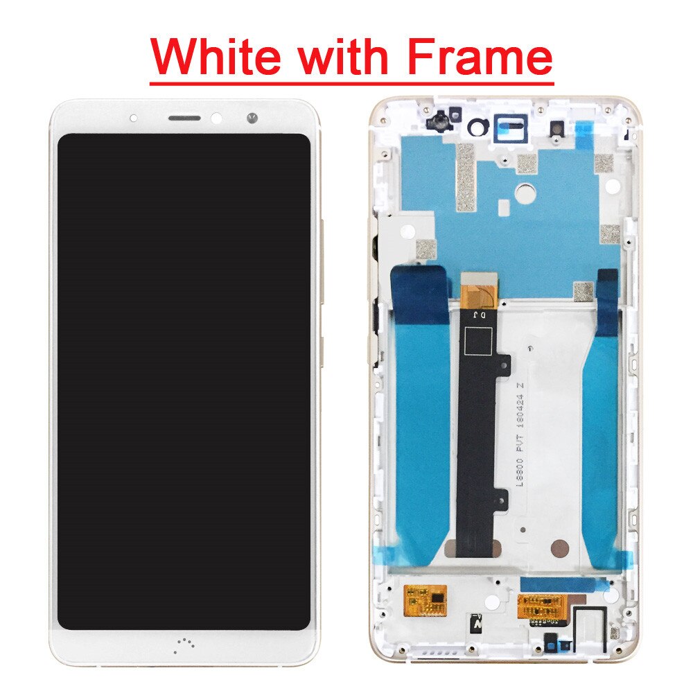Black/White For BQ Aquaris X2 / X2 Pro LCD Display+Touch Screen Digitizer Assembly with Frame For BQ X2 Spare Parts+Tools: White with Frame