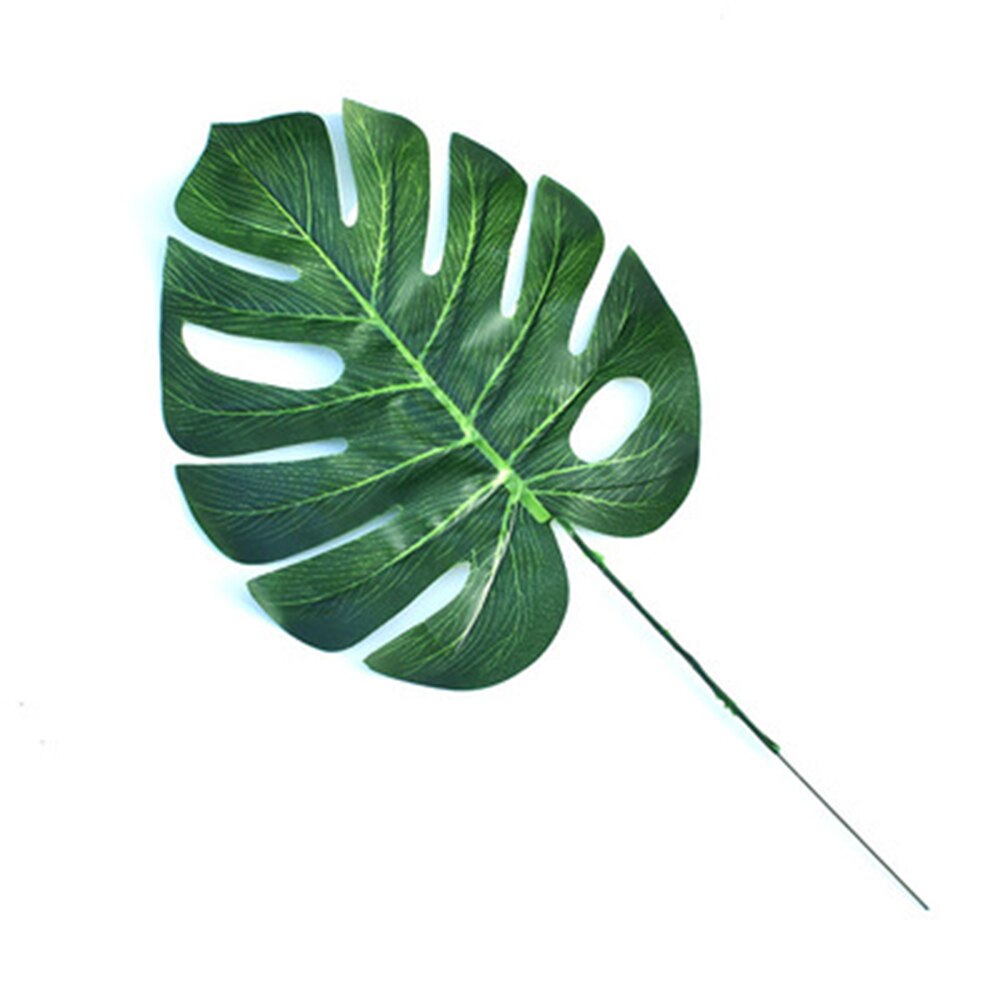 1pc Artificial Green Leaf Single Monstera Leaf Monstera Wedding Decoration Simulation Plastic Leaf Nordic Style Green Plants