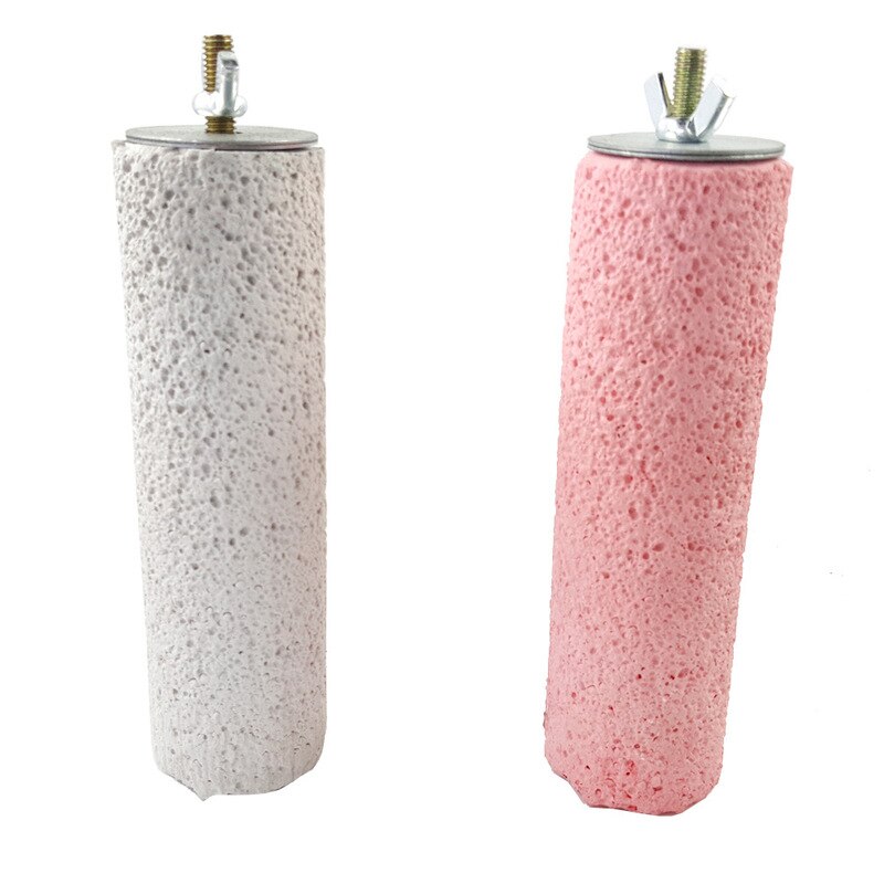 Chinchilla molare pietra molare sbarra pappagallo rettifica rettifica artiglio sbarra ottavino uccello giocattolo di legno giocattoli di uccelli forniture per animali da compagnia