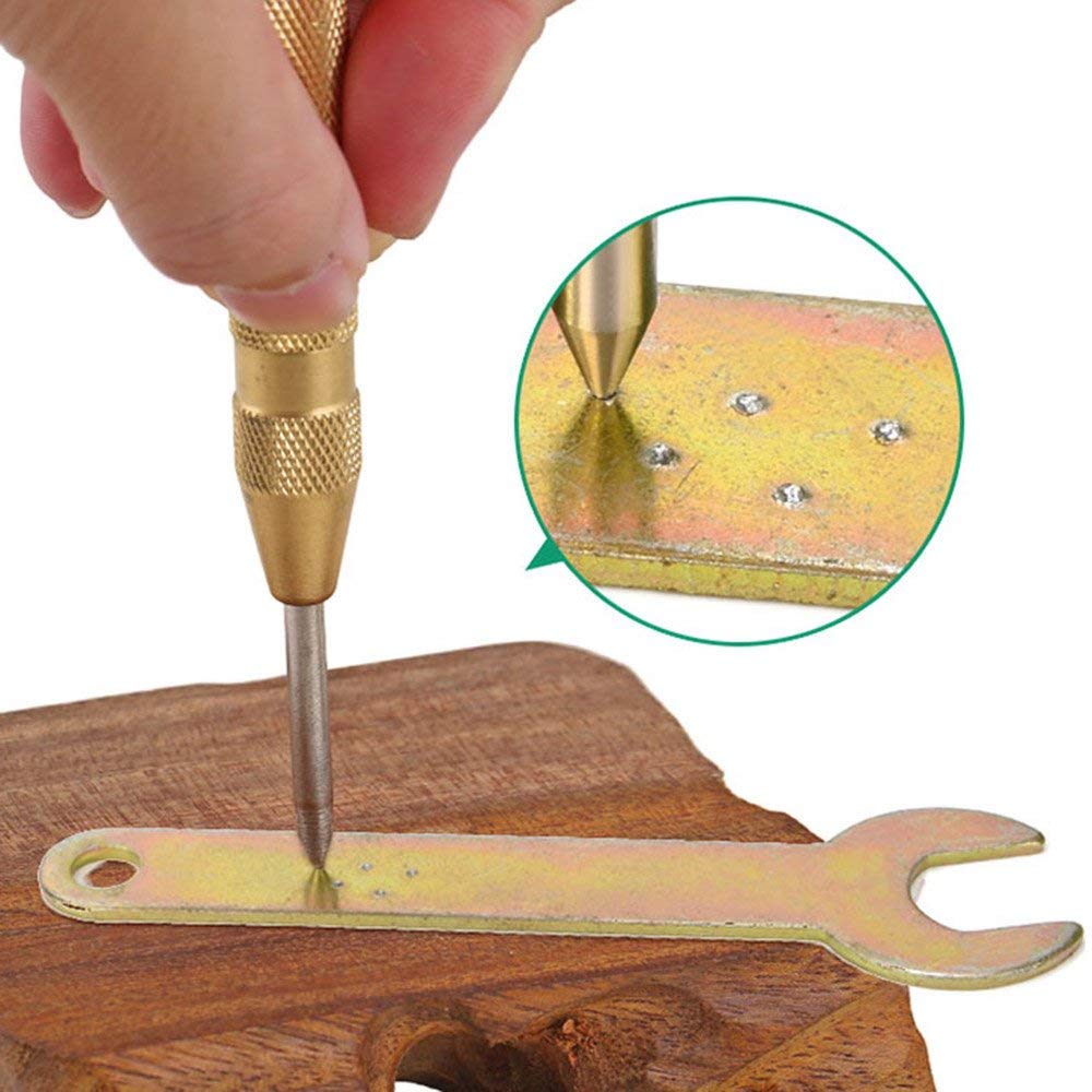 Automatic Center Pin Punch Spring Loaded Marking Starting Holes Tool Wood Press Dent Woodwork Tool Drill Bit outillage bois D30
