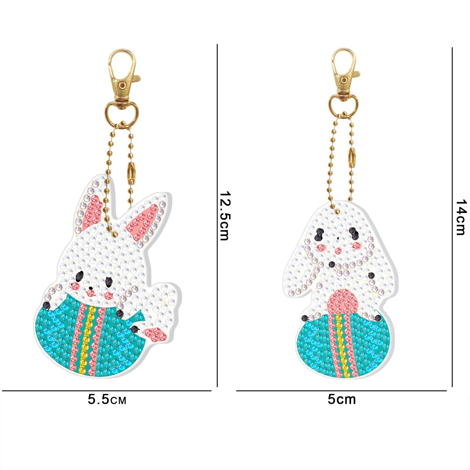 Peinture de diamants 5D à faire soi-même, décoration de pâques, œufs de lapin, veilleuse, artisanat, de , décor de bureau: F