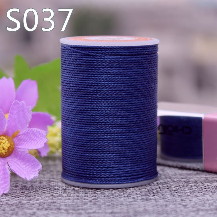 Yl055 0.55mm vokset trådsnor for skinnsøm, skinnsnor skinntråd: S037