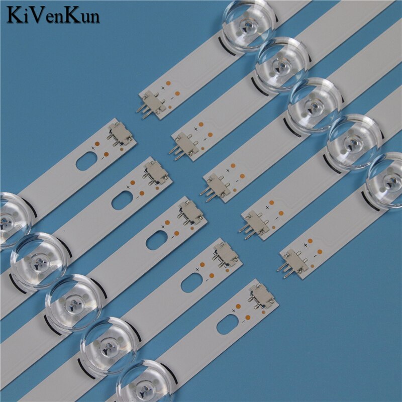 LED TV rétro-éclairage bande lampe pour LG 49LF5100 49LF5500 49LF5600 49LF5610 49LF5800 INNOTEK DRT 3.0 49 barres HD lentille Kit LED 10 bandes