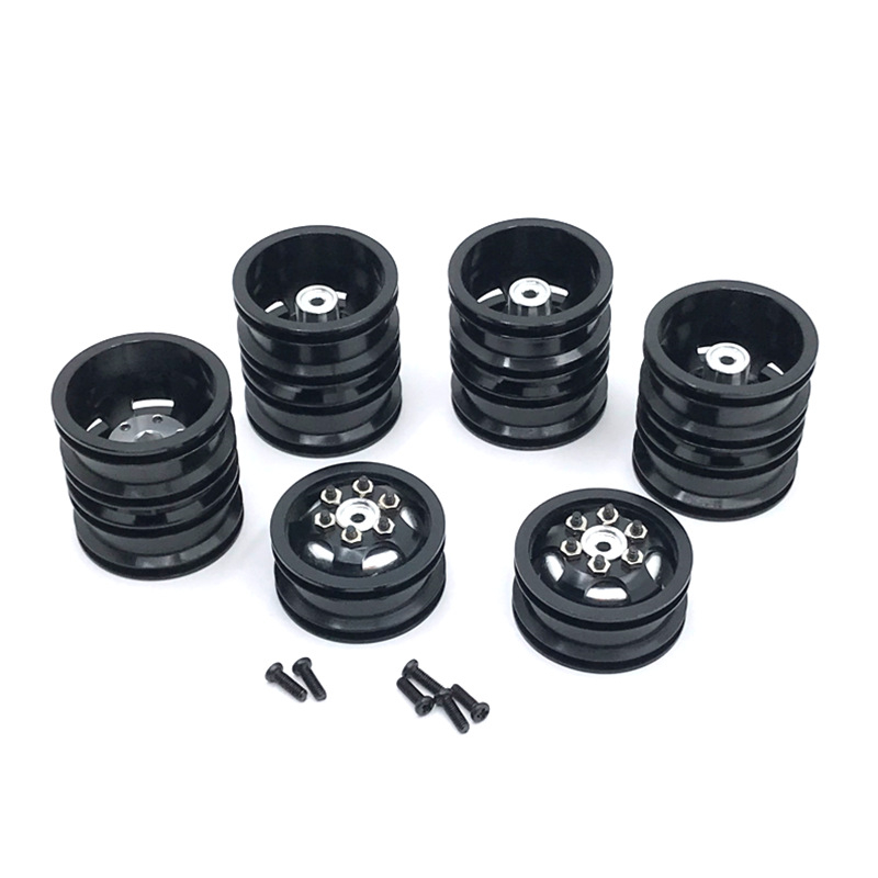 Voor Wpl 1/16 B14 B16 B24 B36 C14 C24 C34 Feiyu Zeswielaangedreven Naafband 6wd Wielnaaf Zwart Rood Zilver Wielnaven: Bruin