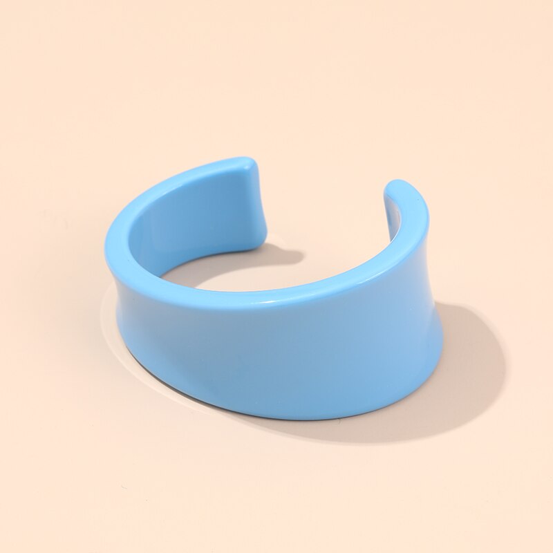 Guanlong acrílico aberto bangles feminino indiano jóias festa bangle com designer encantos círculo pulseiras pulseira atacado elegante: KB212-5