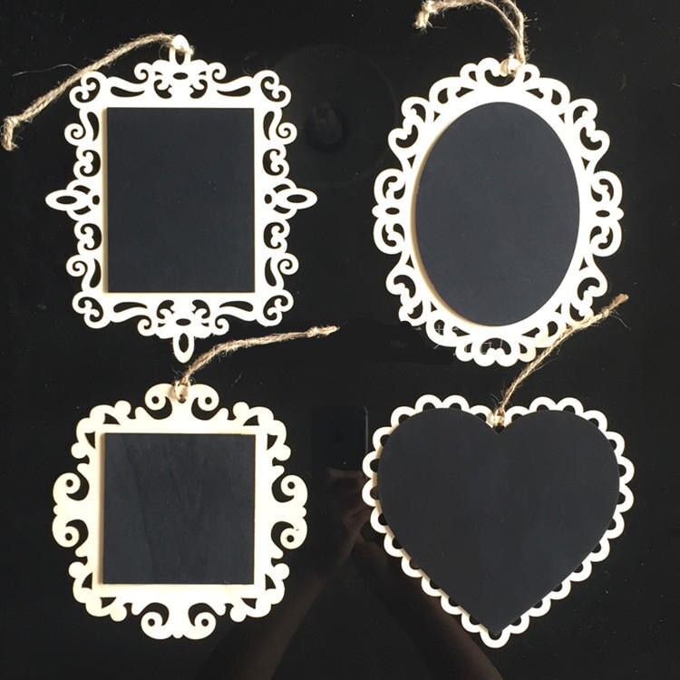 12 kpl pieni liitutaulu mini ontto pitsi pieni liitutaulu ilmoitustaulu riippuva liitutaulu lasten kirjoittava liitutaulu