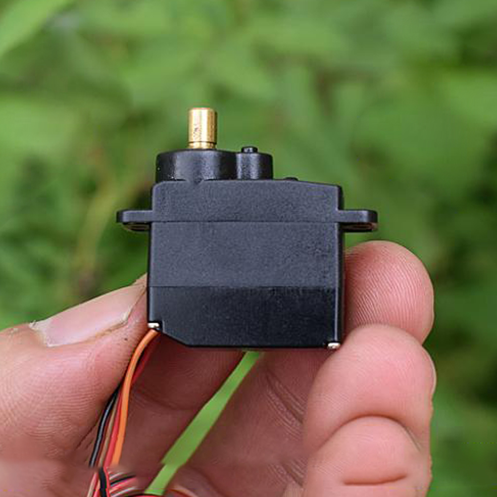 Micro engrenage métallique cc 3V-6V 12g, équipement de direction à 360 degrés, Mini moteur M10 pour voiture d&#39;escalade, Servo à cinq fils sans plaque d&#39;entraînement
