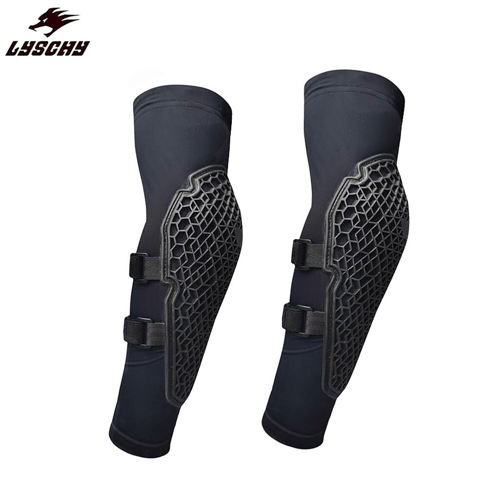 Motorcycle Moto Knee Elbow Pads Cycling Skating Protective Gear Pads Men Wrist Guards Outdoor Sport Safety Protector For Adults: Black / L