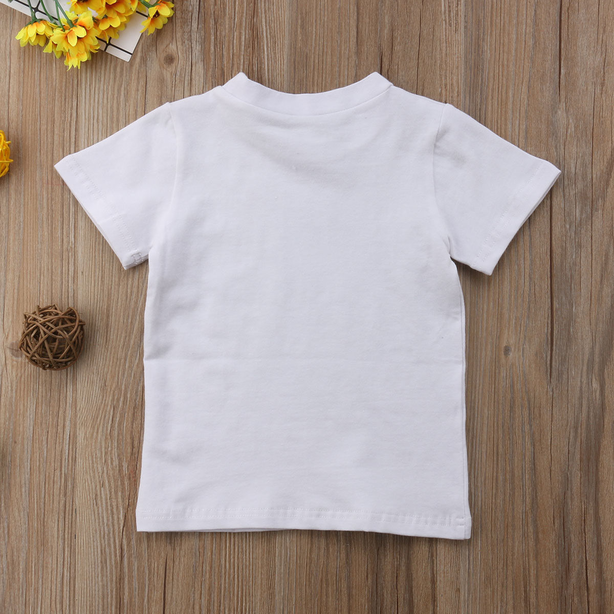 Emmababy Neue Baby freundlicher Junge Mädchen Weiß T-Shirt Ebene tun doo Fisch Druck Spitzen Sommer