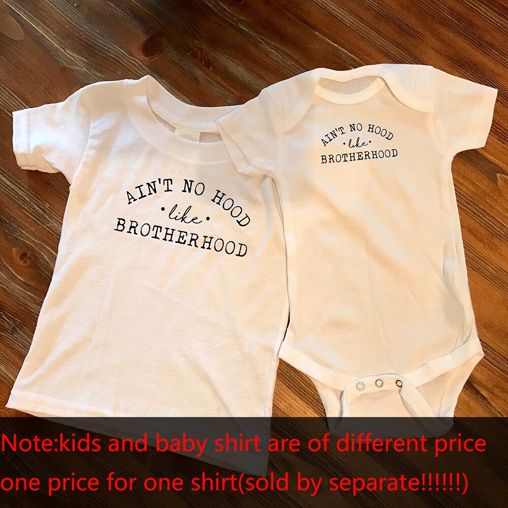 Bror skjortor syskon tshirts syskon outfit broderskap tröja pojkar kläder storebror lillebror familj matchande utseende topp: Babybyxa 24m
