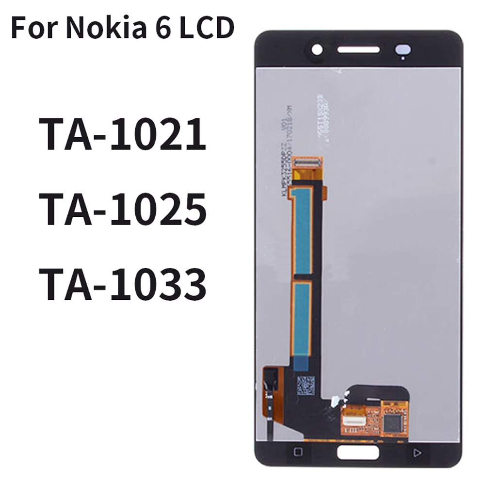 5,5 "Original pantalla LCD para Nokia 6 TA-1021 TA-1033 TA-1025 LCD MONTAJE DE digitalizador con pantalla táctil para Nokia 6 n6 LCD Replacement