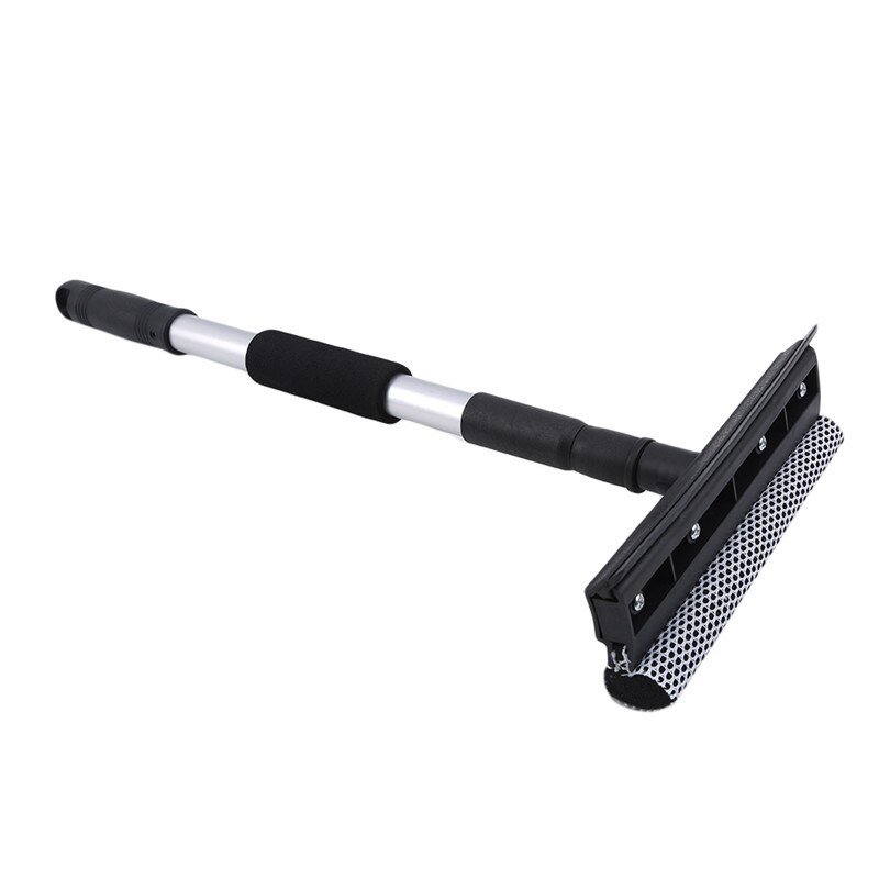 Telescopic Wipe Glass Cleaner Double-side Telescopic Rod Window Cleaner Squeegee Wiper Brush Glass Cleaning Tool