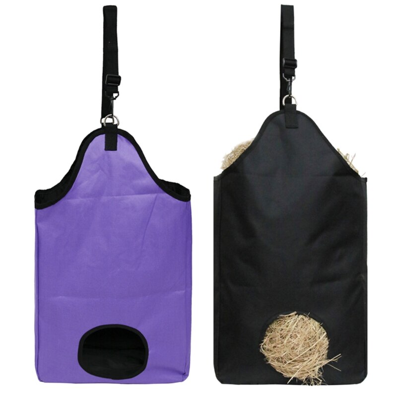 Bolsas de almacenamiento para heno al aire libre, bolsa de mano para alimentación lenta de heno para caballos, Alpacas de cabra, animales de granja