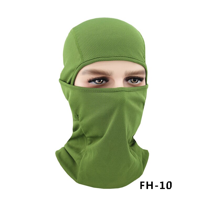 Gittergewebe Lycra Radfahren Maske voll Gesicht Schild Sport Lauf Jagd Fahrrad Schal Männer Frauen Hals Wärmer Sturmhaube Kopf Abdeckung Bandana MTB: Farbe 10