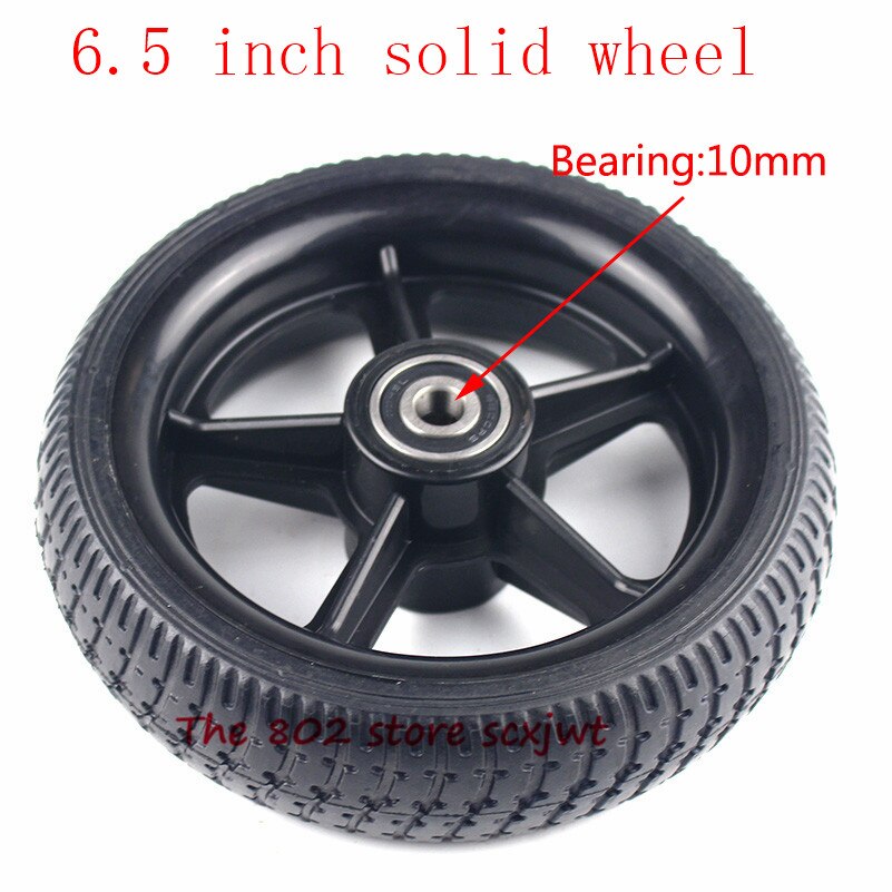 Super 6.5 inch solid wheel with a plastic hub/rim for Electric Scooter Smart Folding Electric Longboard Hoverboard: soild wheel
