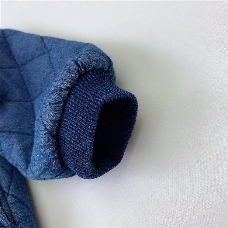 2020 novo bebê meninas meninos engrossar quente denim casaco outono inverno algodão manga longa crianças jaqueta outerwear 0-24m