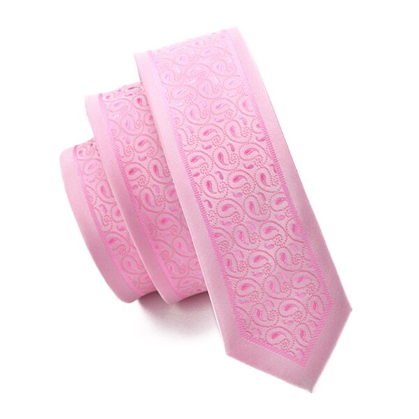 20 Styles Solid Men's Skinny Ties Plain Gravata Narrow Slim Ties Jacquard Woven Silk Ties for Mens Wedding Cravata 5.5cm: E251