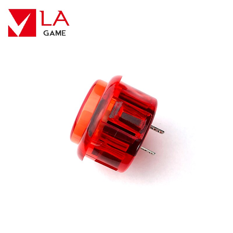 Transparant 10 Stuks Arcade Knop 30Mm Snap In Geen Led Rasberry Pi 4 Diy Arcade Kit Voor Arcade Machine sanwa OBSF30 Knop: 30mm Red