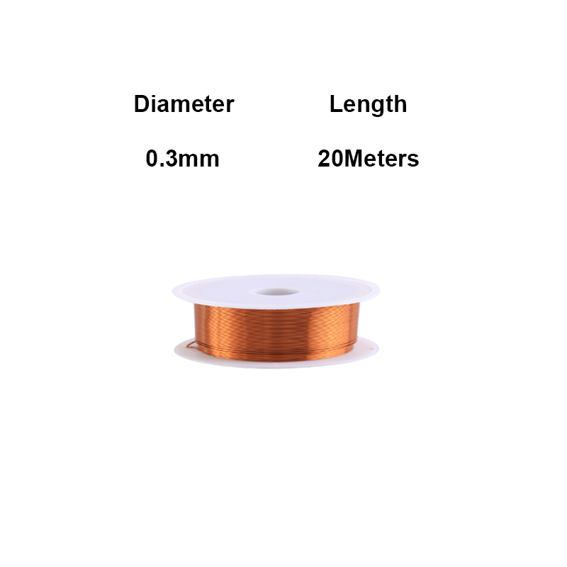 Bobine de fil de cuivre 10-100m, câble de fil de cuivre 0.06mm - 1.0mm, fil magnétique, fil de bobine de cuivre émaillé, fil d'enroulement en cuivre émaillé: Rouge