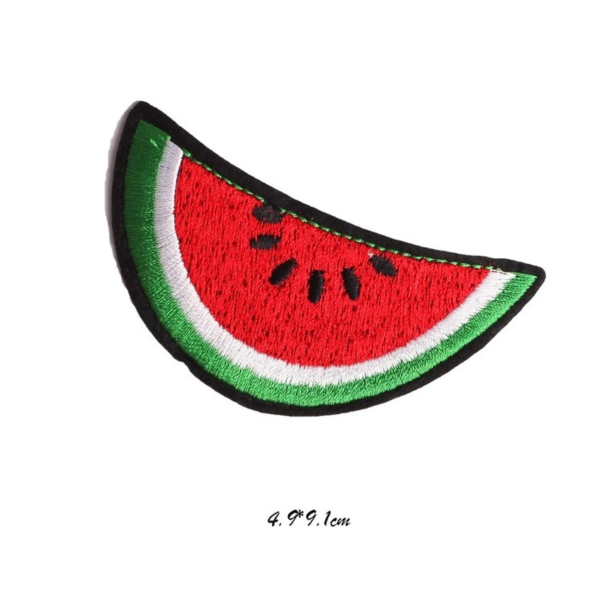 Cartoon Fruits Watermelon Patch Iron-on Embroidered Fruit Stickers DIY Appliques Handmade Pacthwork Garment Accessories