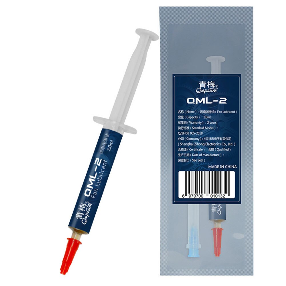 Huile synthétique polyvalente pour ordinateur de bureau, lubrifiant pour ventilateur, dissipateur de chaleur, plâtre conducteur à grande vitesse, 2ML