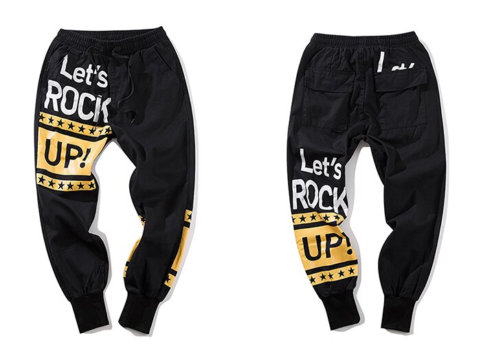 Designer High Quality Casual Gallery Men's Waistband Flared Jogger Splash-ink De