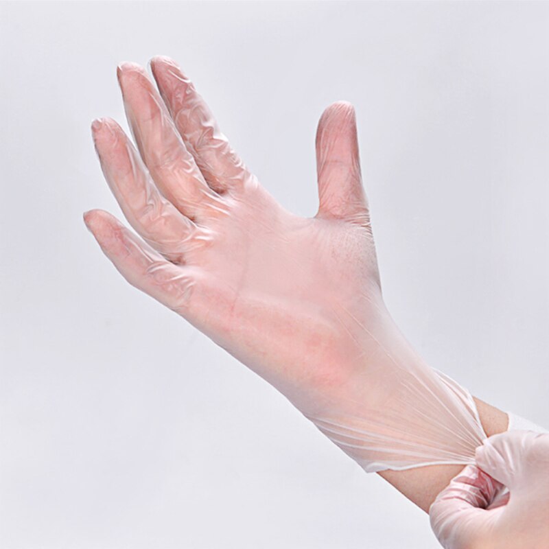 100Pcs/Box Hygiene Protective Disposable PVC Gloves for Kitchen Cooking Cleaning anti-virus Gloves