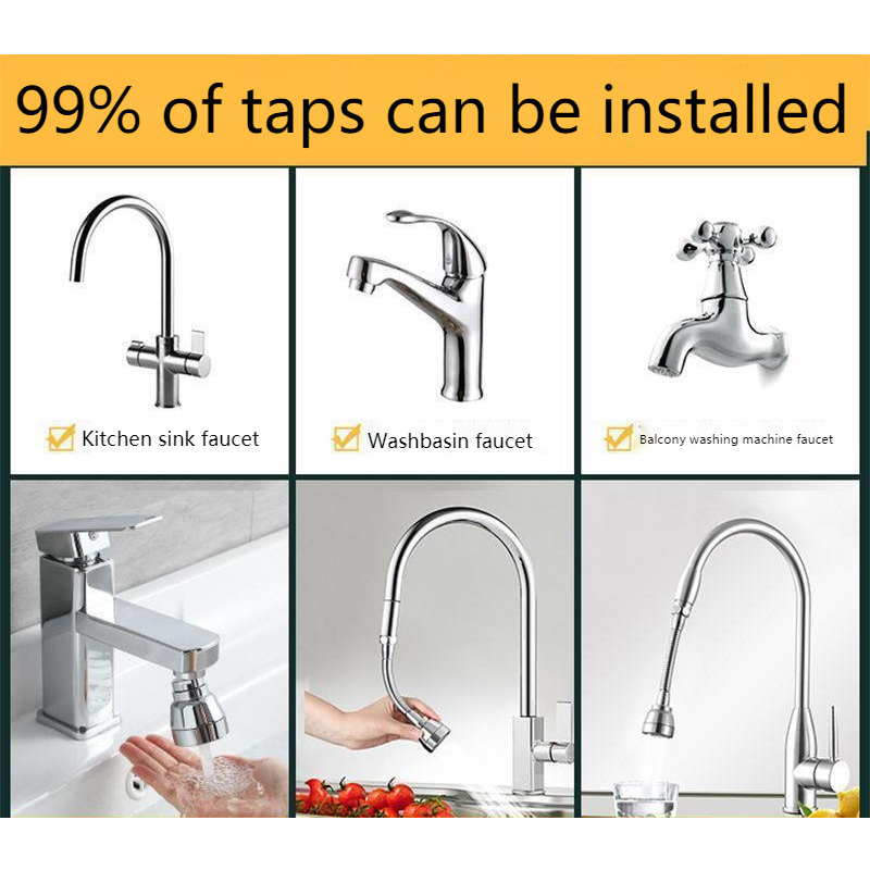 Water Tap Nozzle Bathroom Sink Faucet Flexible Kitchen Faucet Gourmet Kitchen Faucets High Pressure Hose Nozzle Sprayer Products