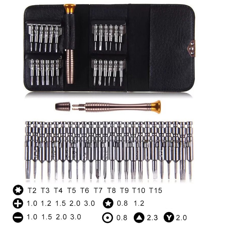 38 in 1 Mobile Phone Screen Opening Pliers Repair Tools Kit Screwdriver Pry Disassemble Tool Set for iPhone Samsung Sony