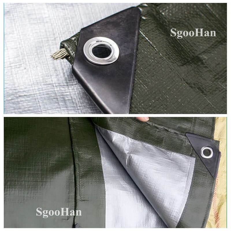 Lona de PE impermeable para jardín, toldo para exteriores, vela de sombra, barco de Camping, camión, dosel de suelo, casa de mascotas, tela impermeable