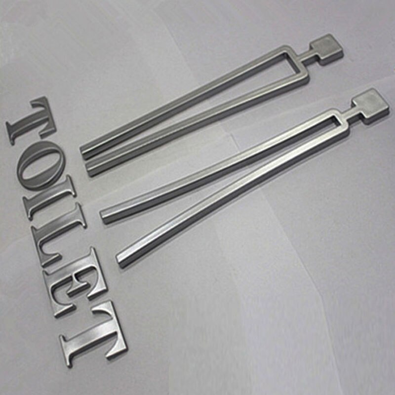 Self-Adhesive Men's Women's Bathroom Washroom WC Toilet Sign Wall Sticker for Hotel,Parking Lot, Shopping Center, Restaurant